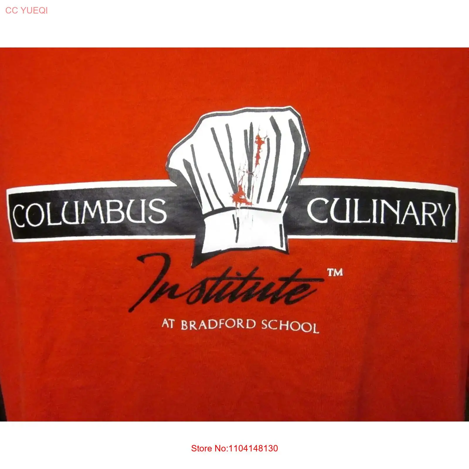 Cooking Chef Xl - COLUMBUS CULINARY INSTITUTE tee XL เสื้อยืดโลโก้เชฟโรงเรียนบราดฟอร์ด