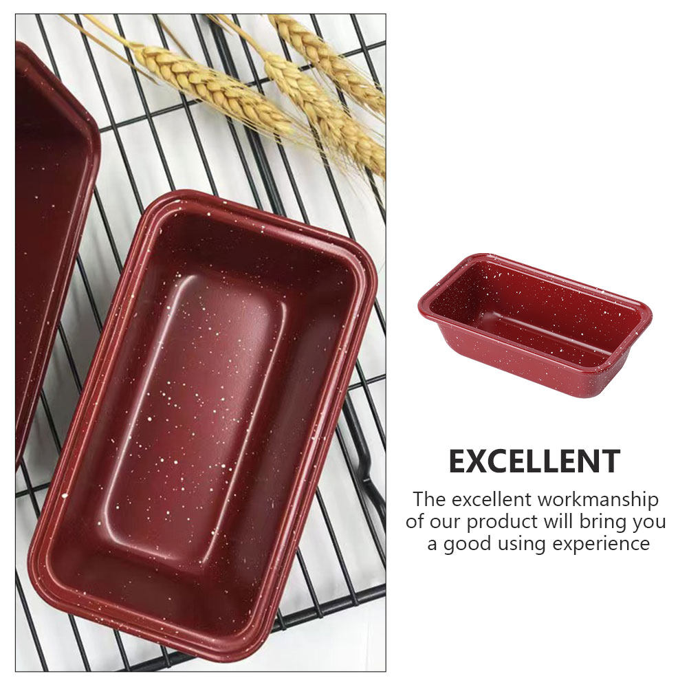 Kitchen Oven Baking Pans - พิมพ์ขนมปังเหล็กคาร์บอนเคลือบกันติดสำหรับอบขนมปังปิ้ง ถอดออกง่าย ขอบเรียบ ปลอดภัยสำหรับเตาอบ อุปกรณ์ทำขนมปังในครัวเรือน