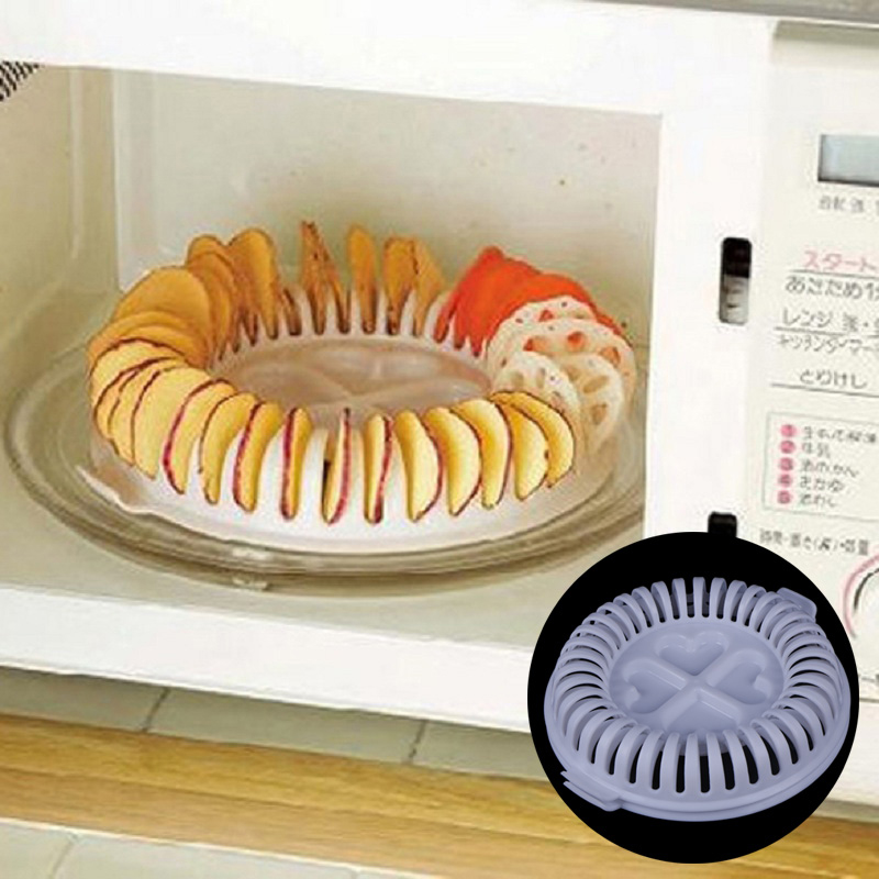 Kitchen Oven Baking Pans - 1 Pcs สุขภาพไขมันฟรีเตาอบไมโครเวฟ DIY Potato Crisp