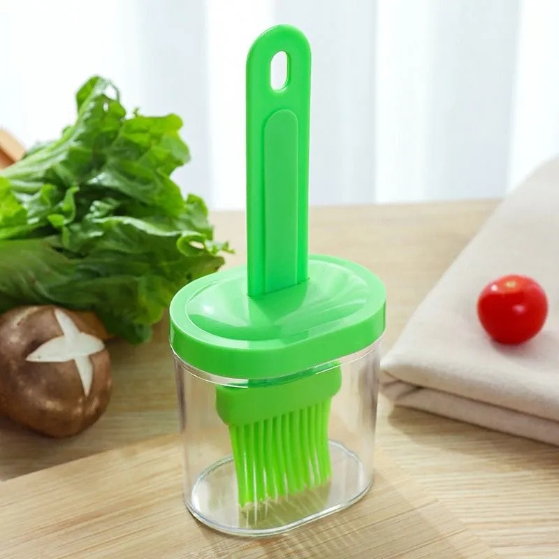 Kitchen Baking Brush - ชุดเครื่องมือครัว อุปกรณ์ครัว เครื่องมือทำอาหาร แปรงซิลิโคนสำหรับทาน้ำมัน ขวดทนความร้อน แปรงจ่ายน้ำมันสำหรับทำบาร์บีคิวและอบขนม