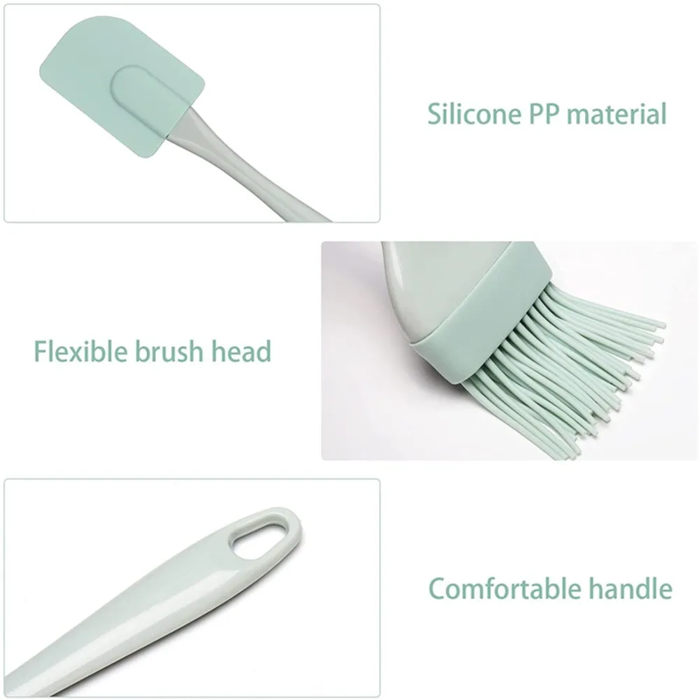 Kitchen Baking Brush - ชุดอุปกรณ์ทำขนม 3 ชิ้น ประกอบด้วย ที่ขูดครีม ตะหลิวปาดเนย/เค้ก/ขนมปัง