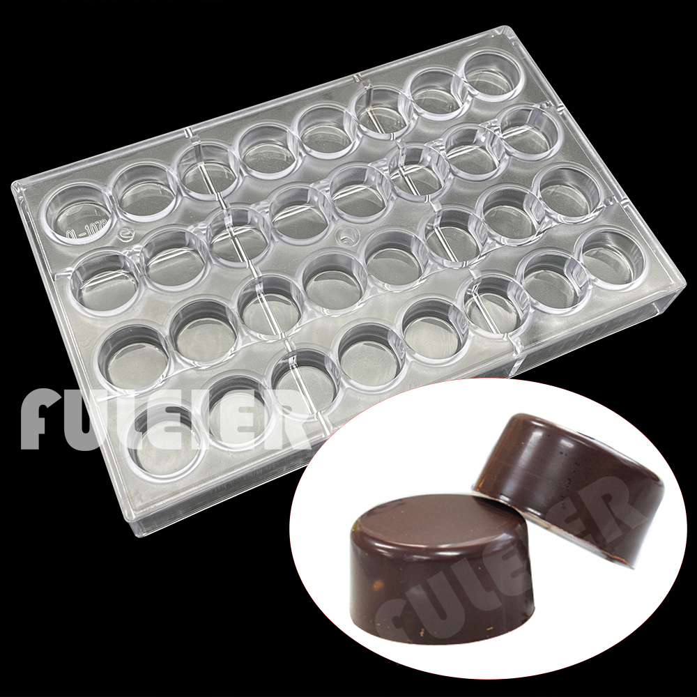 Kitchen Baking Utensils - 32 หลุมทรงกลมโพลีคาร์บอเนตช็อกโกแลตแม่พิมพ์สําหรับเบเกอรี่แม่พิมพ์ขนม Maker Bakeware เค้กขนมเค้กเครื่องมือ