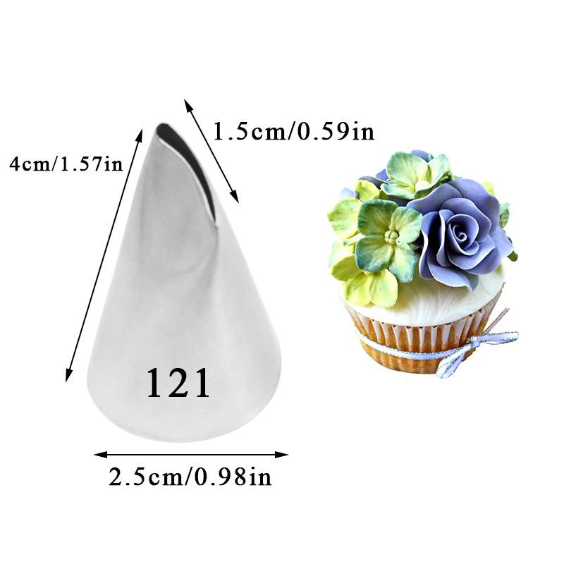 #120 121 123กลีบกุหลาบครีมท่อห - Decorating Tip Set บทวิจารณ์และราคา