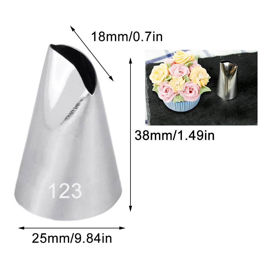 #120 121 123กลีบกุหลาบครีมท่อห - Decorating Tip Set บทวิจารณ์และราคา