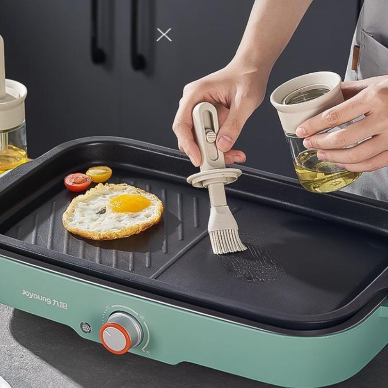ขวดน้ำมันแก้ว ชุดแปรงซิลิโคนทน - Kitchen Baking Brush บทวิจารณ์และราคา