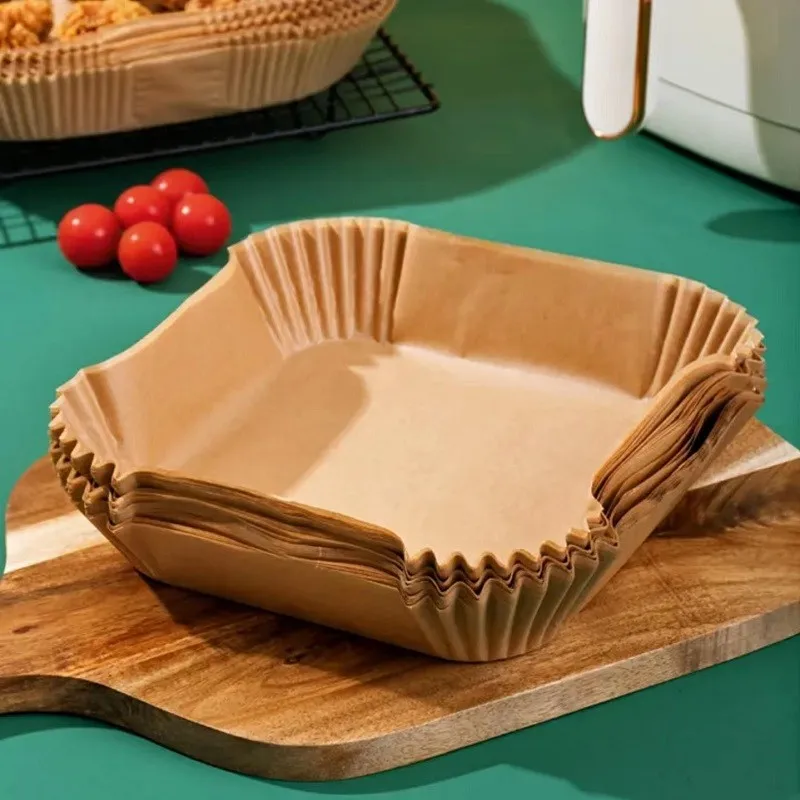 50/100PCS Air Fryer กระดาษพิเศ - Kitchen Baking Paper บทวิจารณ์และราคา
