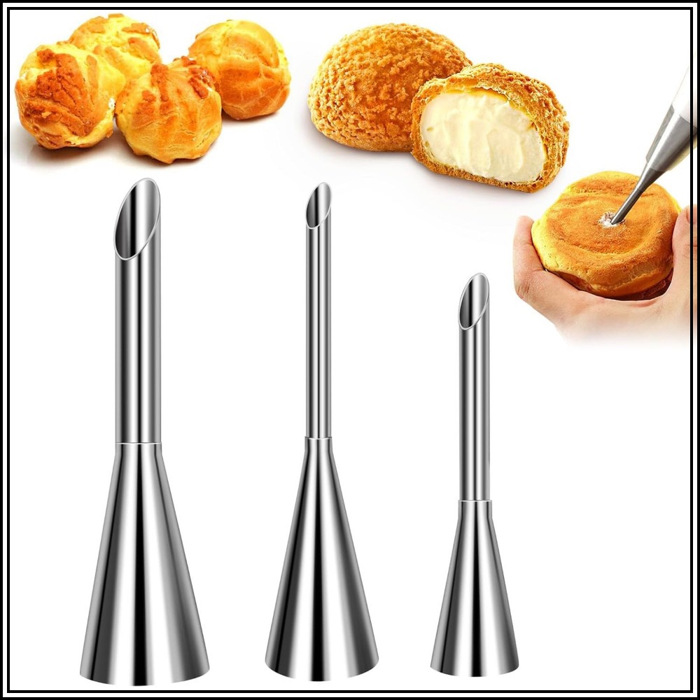 ชุดหัวบีบครีมพัฟแบบยาว - หัวฉี - Decorating Tip Set บทวิจารณ์และราคา
