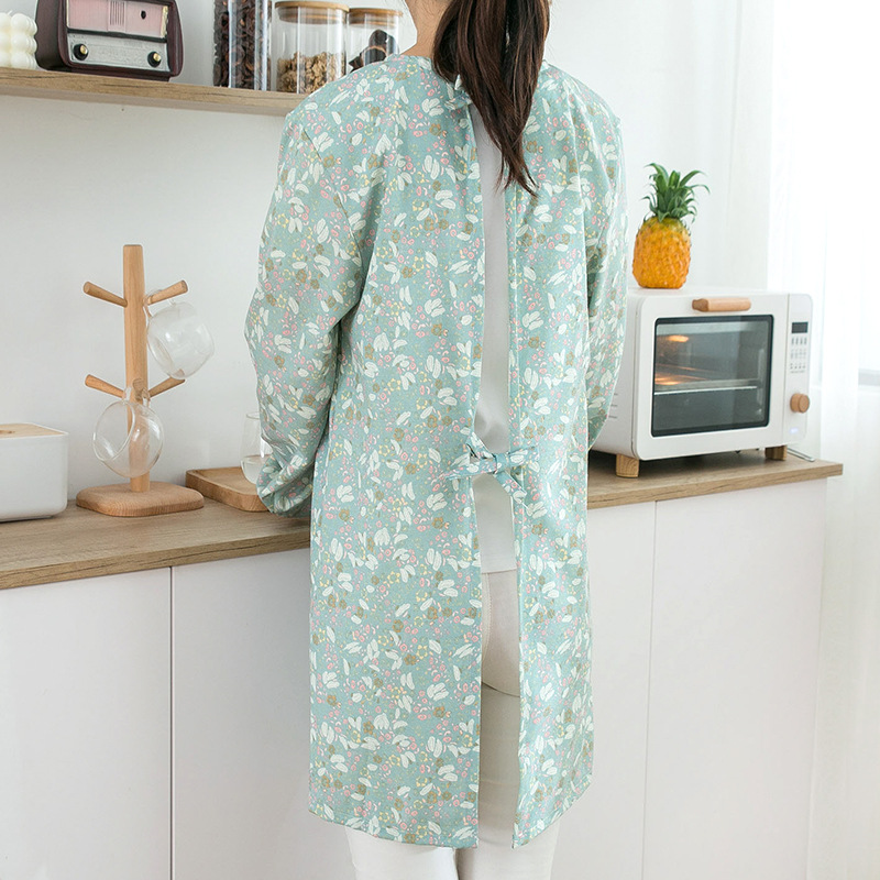 ผ้ากันเปื้อนแขนยาวผ้าฝ้ายสำหรั - Kitchen Job บทวิจารณ์และราคา