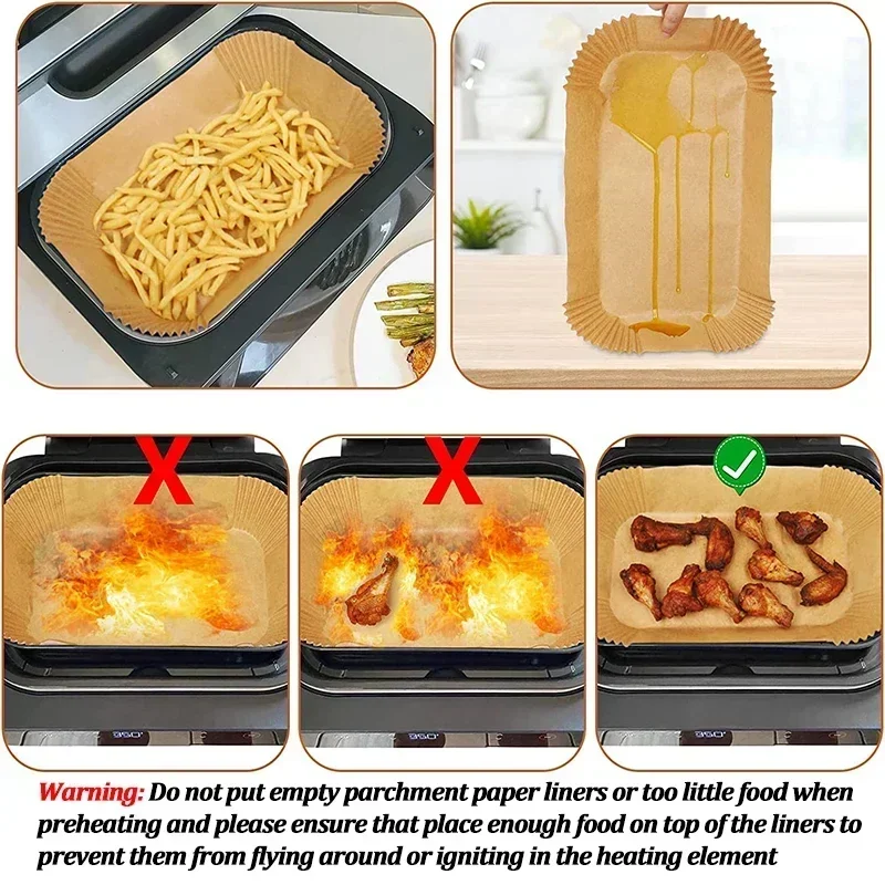 กระดาษรองอบสำหรับหม้อทอดไร้น้ำ - Kitchen Baking Paper บทวิจารณ์และราคา