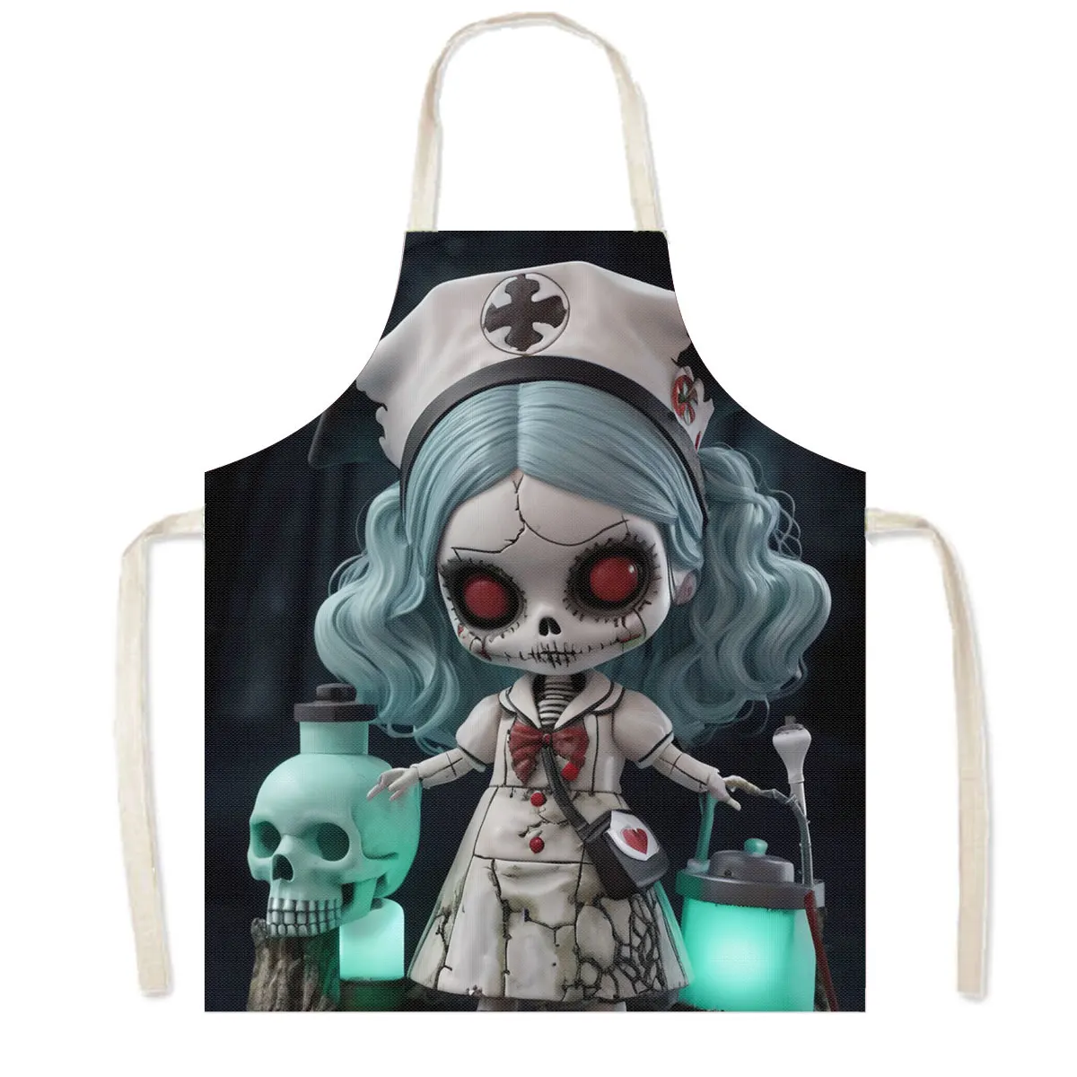 ผ้ากันเปื้อนพิมพ์ลายสาวซอมบี้ฝ - Kitchen Nightmares Baking บทวิจารณ์และราคา