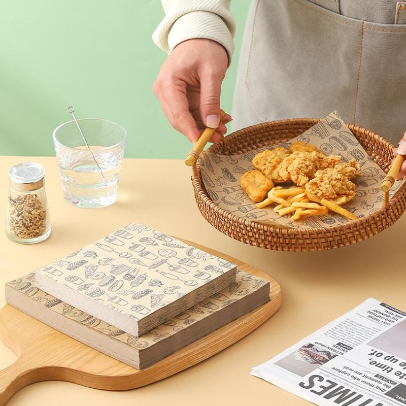 กระดาษห่ออาหารกันน้ำมัน 100 ชิ - Kitchen Baking Paper บทวิจารณ์และราคา