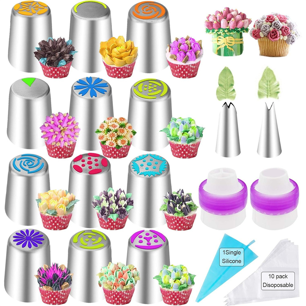 ชุดหัวบีบครีมสแตนเลส 27 ชิ้น ร - Decorating Tip Set บทวิจารณ์และราคา