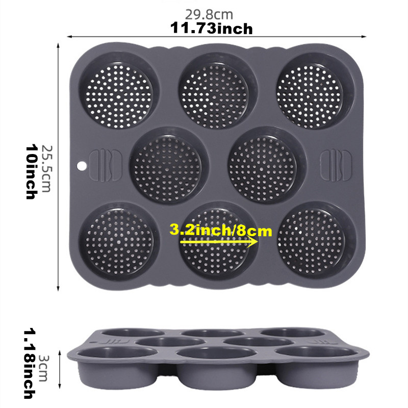 แฮมเบอร์เกอร์ Bun แม่พิมพ์ Non - Kitchen Baking Tray บทวิจารณ์และราคา