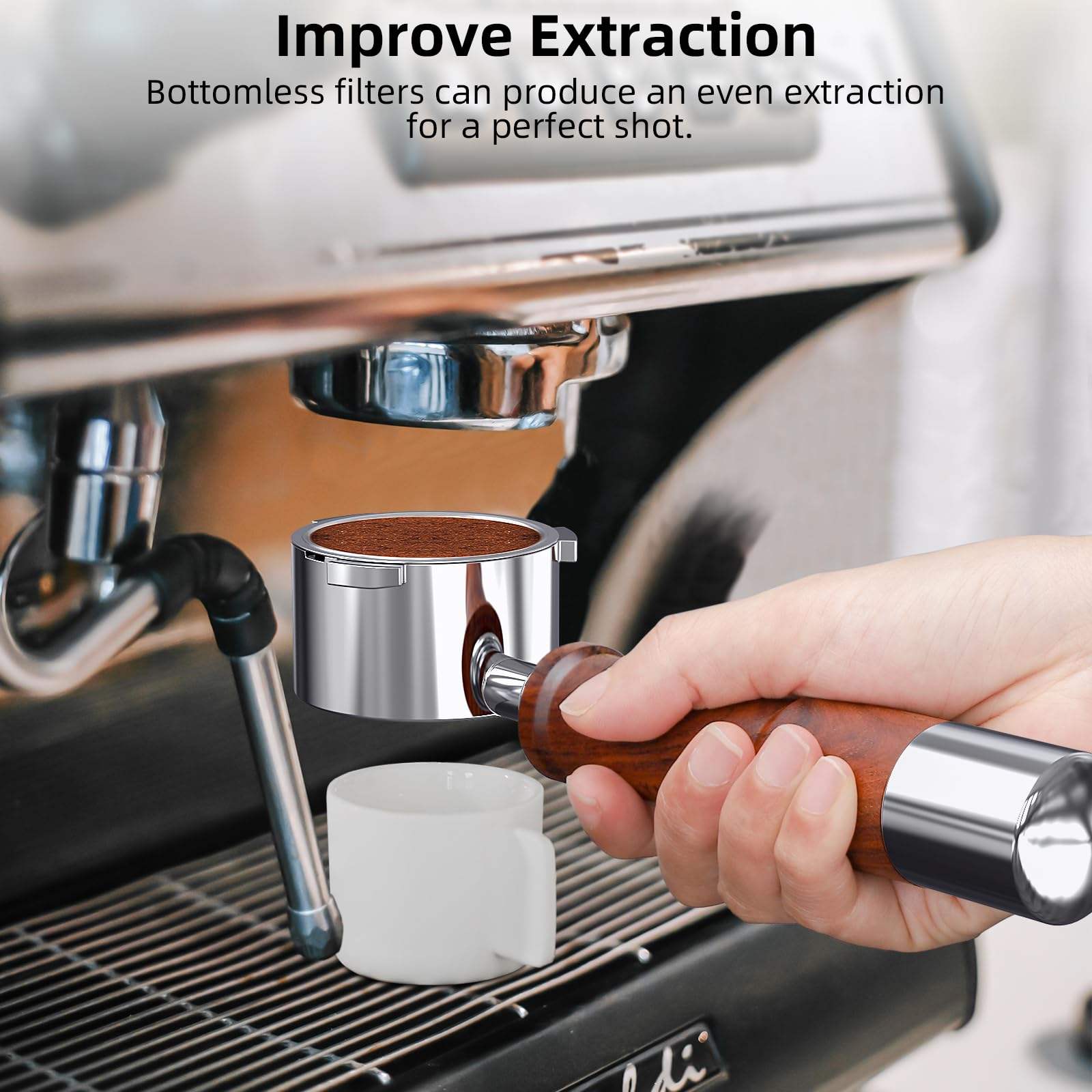 พอร์ทาฟิลเตอร์แบบไม่มีก้นขนาด  - Delonghi Espresso Ecp3420 บทวิจารณ์และราคา