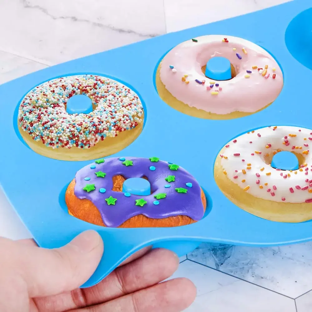 1/2pcs ซิลิโคนมัฟฟิน Donut Mou - Kitchen Baking Utensils บทวิจารณ์และราคา