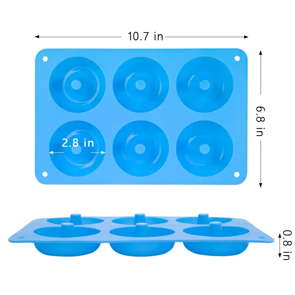 1/2pcs ซิลิโคนมัฟฟิน Donut Mou - Kitchen Baking Utensils บทวิจารณ์และราคา