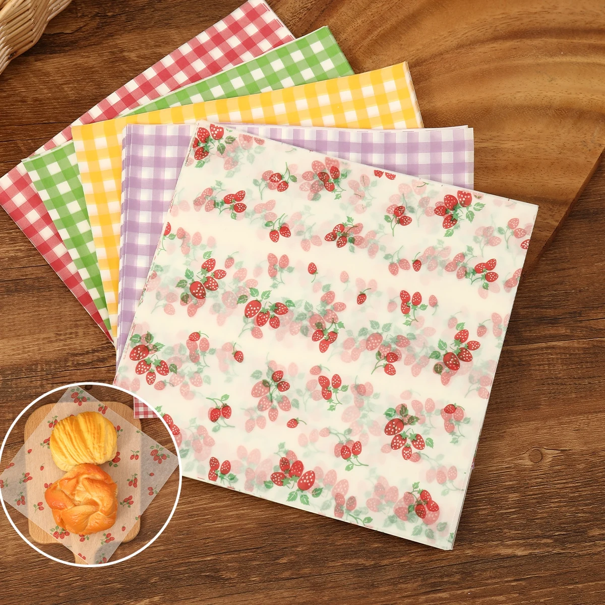 50 ชิ้น Oilproof กระดาษห่อสําห - Kitchen Baking Paper บทวิจารณ์และราคา