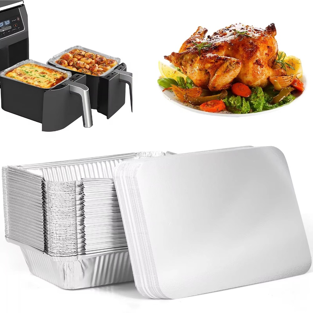 10PCS อลูมิเนียมฟอยล์ทิ้งภาชนะ - Kitchen Oven Baking Pans บทวิจารณ์และราคา