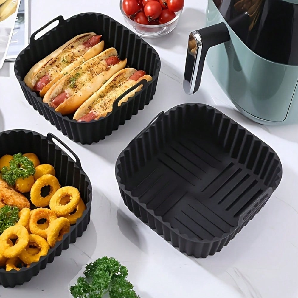แผ่นรองซิลิโคนสำหรับหม้อทอดไร้ - Kitchen Baking Tray บทวิจารณ์และราคา