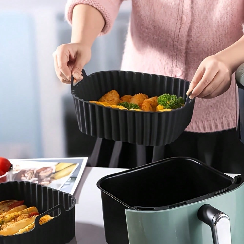 แผ่นรองซิลิโคนสำหรับหม้อทอดไร้ - Kitchen Baking Tray บทวิจารณ์และราคา