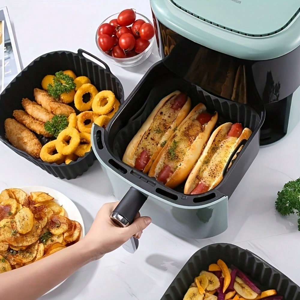 แผ่นรองซิลิโคนสำหรับหม้อทอดไร้ - Kitchen Baking Tray บทวิจารณ์และราคา