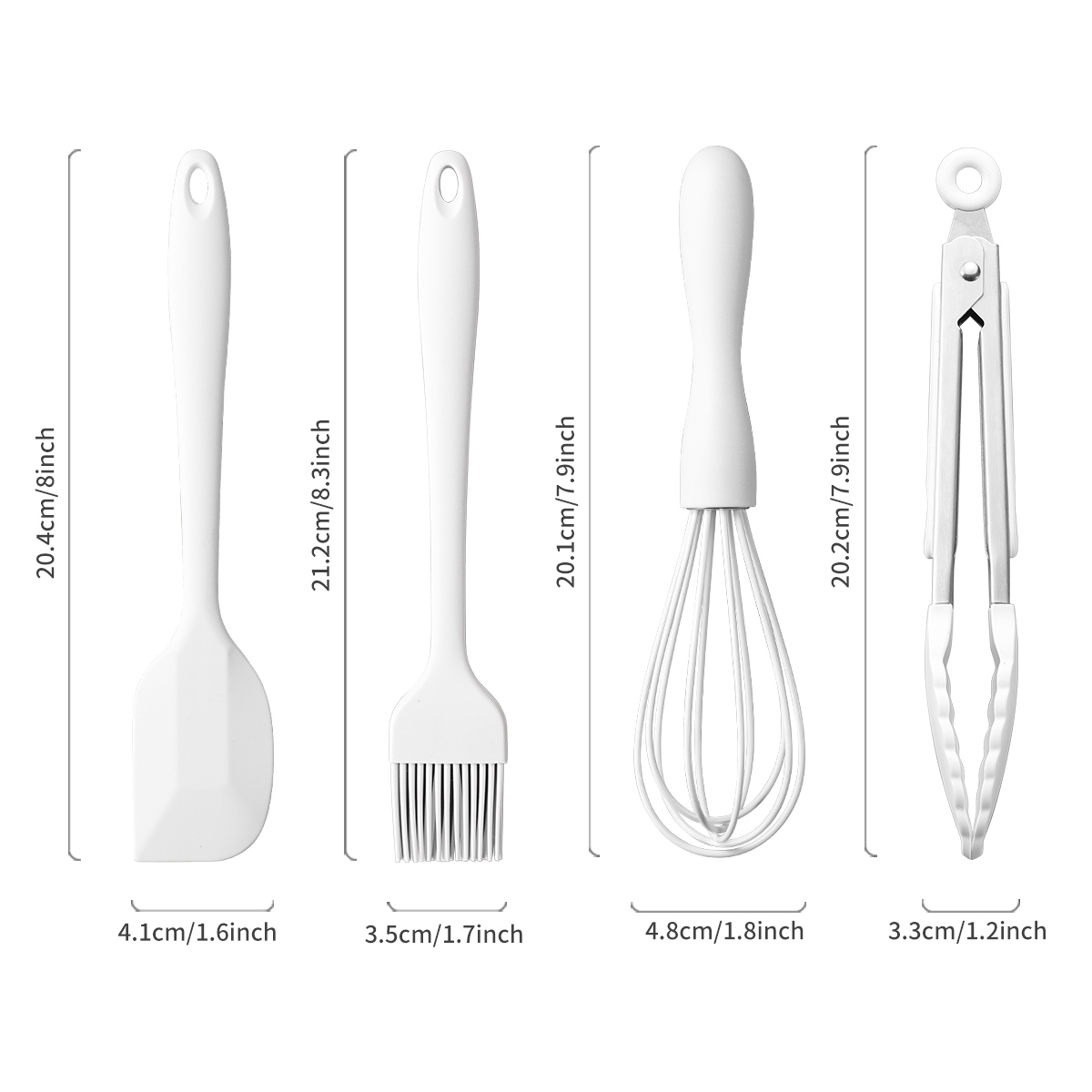 ชุดอุปกรณ์ทำขนมซิลิโคน 4 ชิ้น/ - Kitchen Baking Brush บทวิจารณ์และราคา
