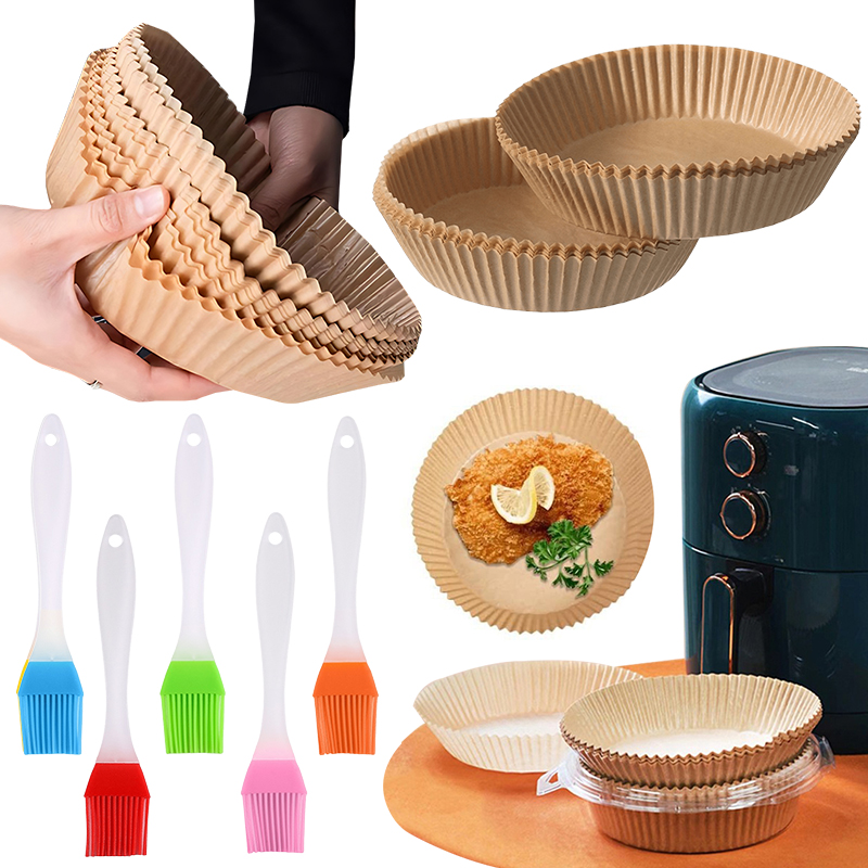 50/100PCS Air Fryer กระดาษสีสุ - Kitchen Baking Brush บทวิจารณ์และราคา