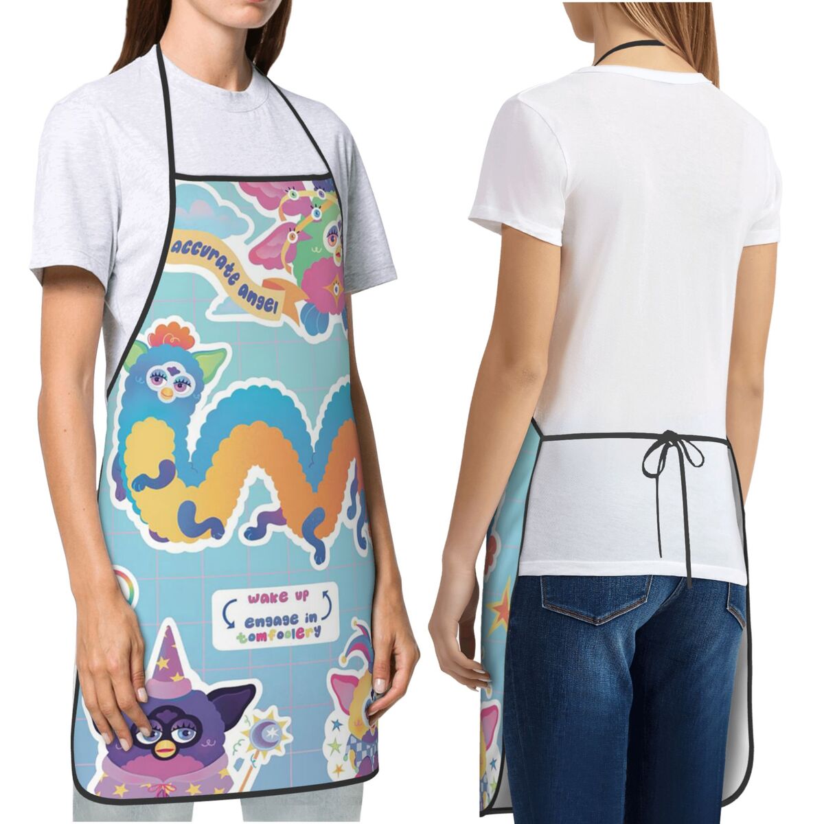 ผ้ากันเปื้อนการ์ตูนฟูร์บี้ลายฝ - Kitchen Nightmares Baking บทวิจารณ์และราคา