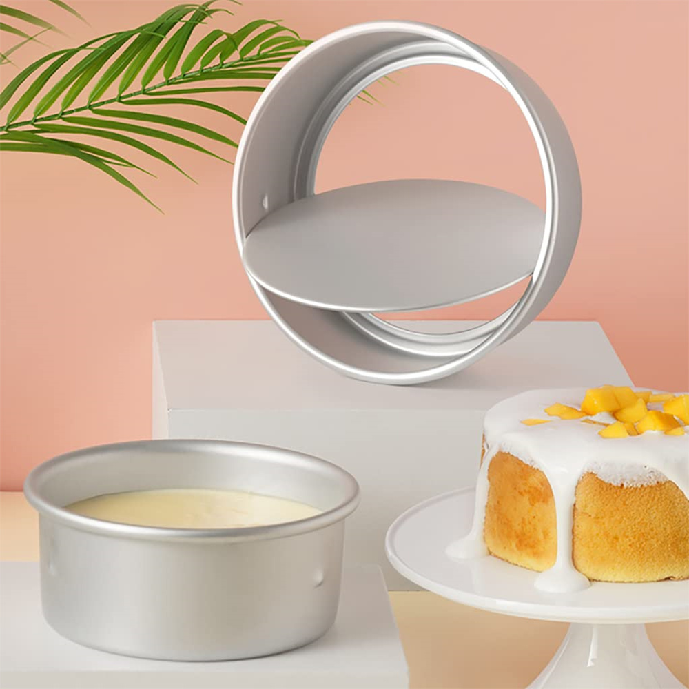 1 PC อลูมิเนียมรอบเค้ก PAN 4 น - Kitchen Baking Utensils บทวิจารณ์และราคา