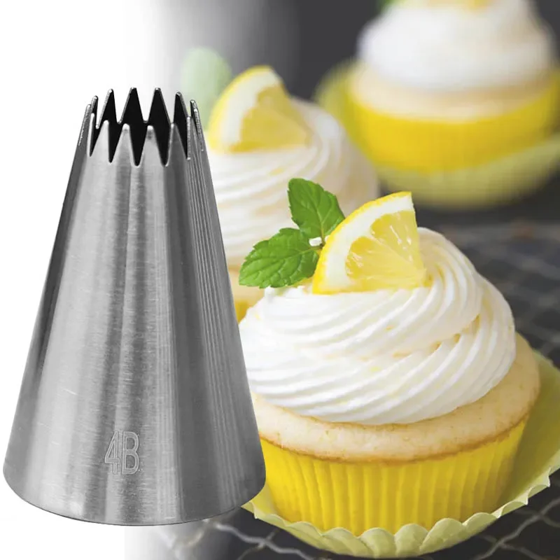 ขนาดใหญ่ขนาดเปิดดาวครีม Pastry - Decorating Tip Set บทวิจารณ์และราคา
