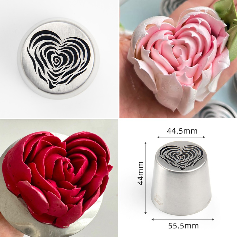 หัวบีบครีมรูปหัวใจลายดอกกุหลาบ - Decorating Tip Set บทวิจารณ์และราคา