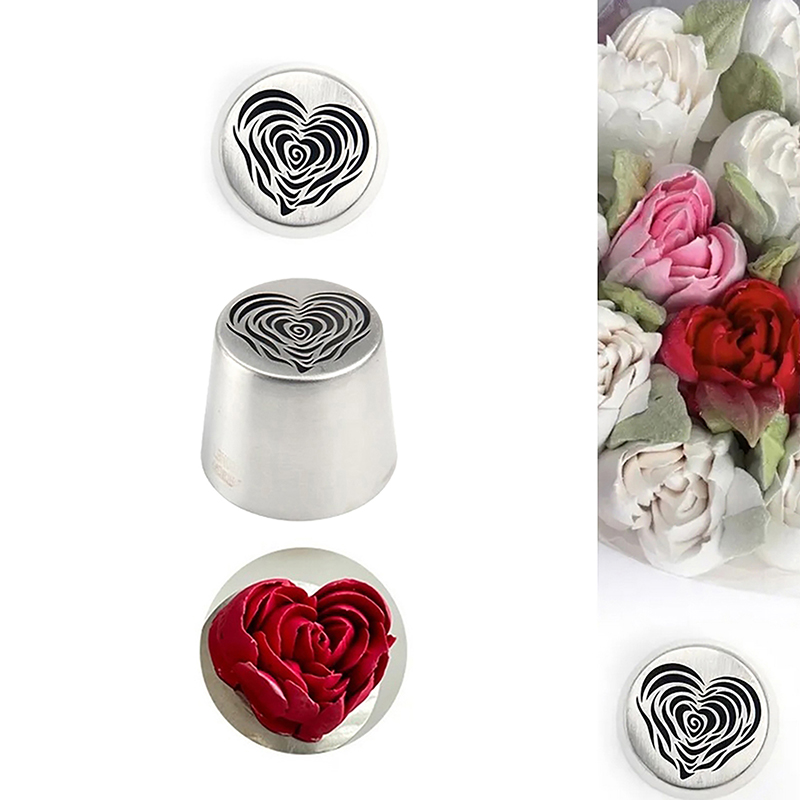 หัวบีบครีมรูปหัวใจลายดอกกุหลาบ - Decorating Tip Set บทวิจารณ์และราคา