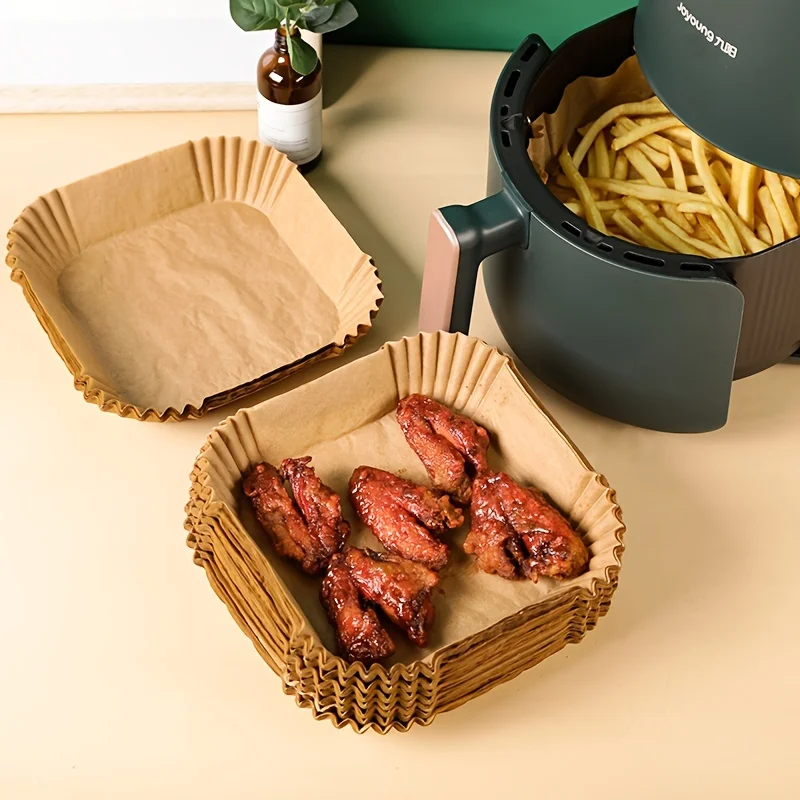 30/50 Pack Air Fryer กระดาษซิล - Kitchen Baking Paper บทวิจารณ์และราคา