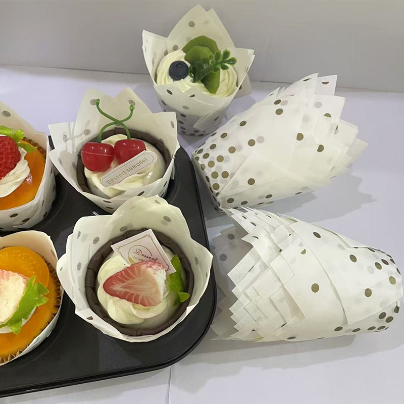 50 ชิ้น/100 ชิ้น ถ้วยเค้กลายดอ - Kitchen Baking Paper บทวิจารณ์และราคา